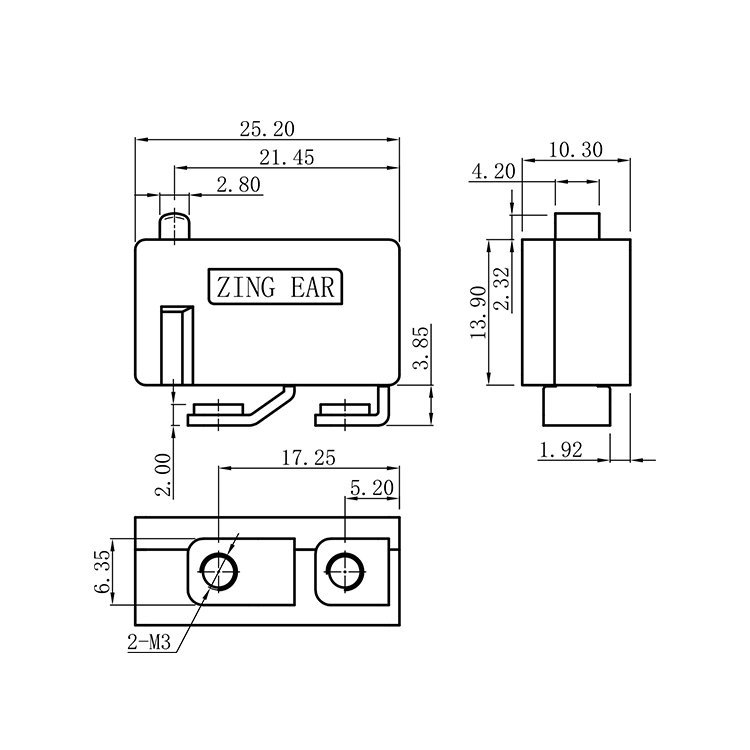 G5E16-100AP M3 Terminal SPST Normally Opened Suminiature Micro Swtich G5E16-100AP M3 Terminal SPST Normally Opened Suminiature Micro Swtich