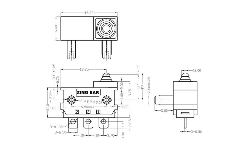 G303-130K00A6 ENEC UL SPDT Right Side Position Micro On Off Micro Limit Switch G303-130K00A6 ENEC UL SPDT Right Side Position Micro On Off Micro Limit Switch
