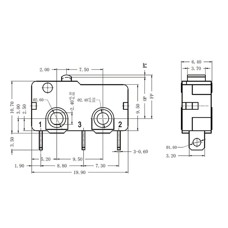 G605-150S00A Solder Terminal Miniature Pin Plunger Micro Switch 20 G605 150S00A Solder Terminal Miniature Pin Plunger Micro Switch 4