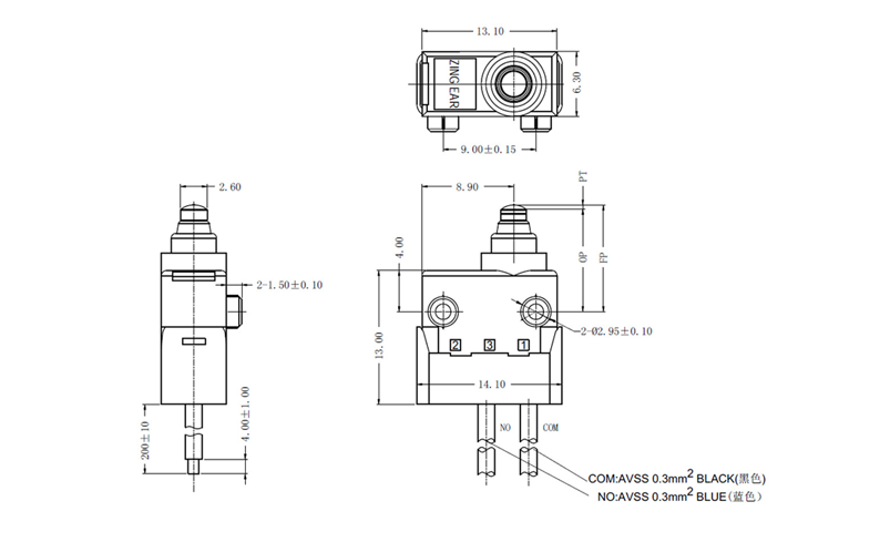 G303-130E00C15-GF (2) sub mini microswitch