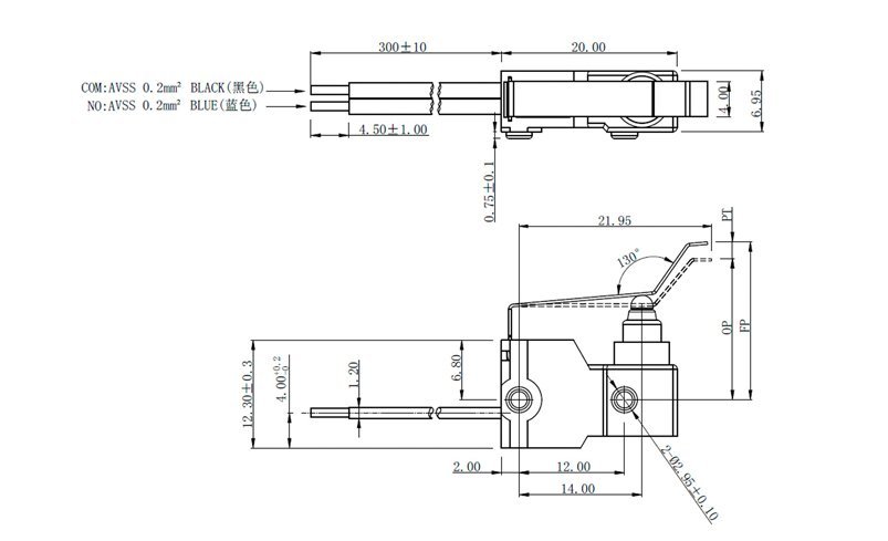 G305-130F13A34D-IF (5) sub mini microswitch