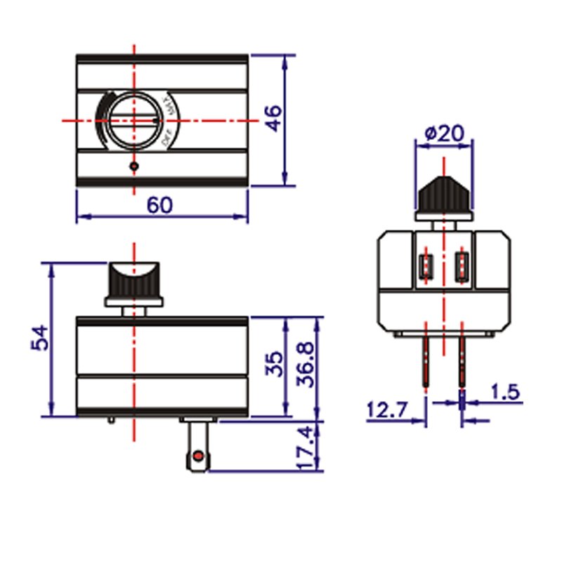 Rotary Dimmer Switch For Table & Floor Lamp Light 8 Rotary Dimmer Switch For Table Floor Lamp Light 1