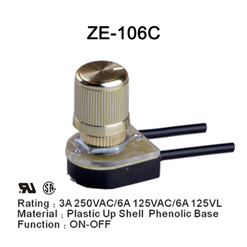 Rotary Lamp Switch Single Pole ON-OFF 3 Amp 6Amp 14 Rotary Lamp Switch Single Pole ON OFF 3 Amp 6Amp 5
