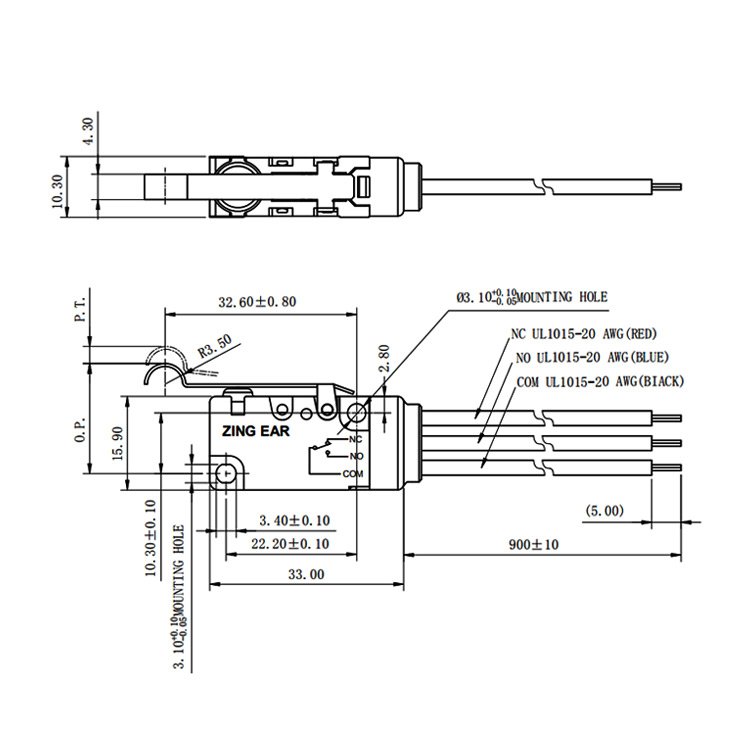 Club Car Accelerator Micro Switch Waterproof 5A