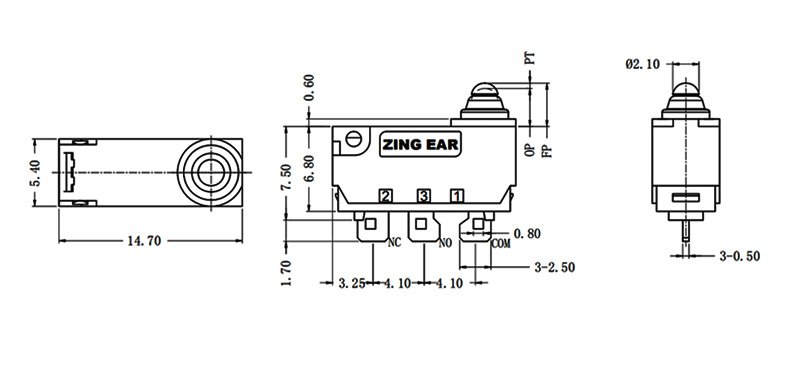 Push button switch microswitch photos drawing Push button switch microswitch photos drawing