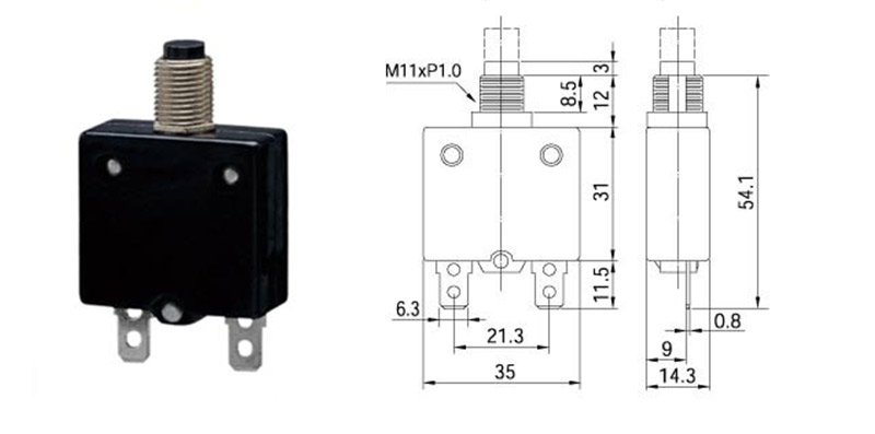 Tripped Circuit Breaker drawing Tripped Circuit Breaker drawing