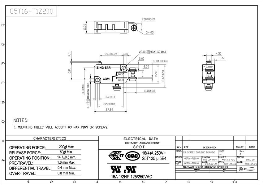 Drawing_G5T16-T1Z200_Rev_A G5T16-microswitch-photos