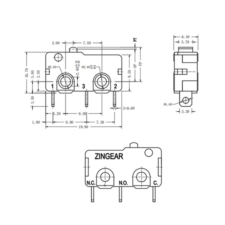 25T125 5E4 Snap Action Micro Switch 14 25T125 5E4 Snap Action Micro Switch 1