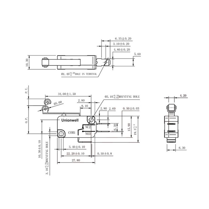 Micro Switch V-156-1C25 Replacement With Roller Lever 14 Micro Switch V 156 1C25 Replacement With Roller Lever 2