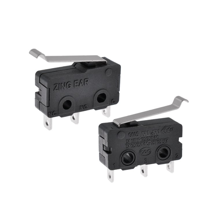 Micro Switch NO NC SPDT 5 Amp 110V 220V with Lever Micro Switch NO NC SPDT 5 Amp 110V 220V with Lever
