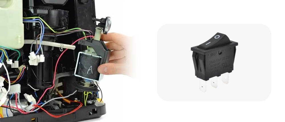 Installing rocker switch Installing rocker switch