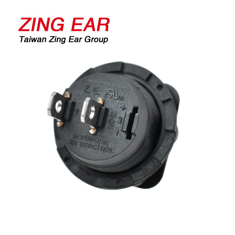 SPST Round Rocker Switch ON-OFF 240V 120V (4) SPST Round Rocker Switch ON-OFF 240V 120V (4)