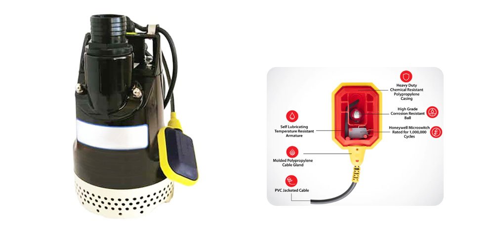 Where is float switch on sump pump Where is float switch on sump pump